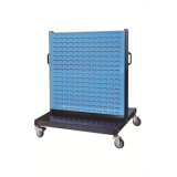 移動型雙面物料架960×640×1156mm(4百葉)，XKM-2204