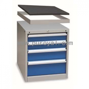 工具柜565×580×650mm(4抽屜帶頂框50mm高)，XB55AN-4SG