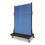 移動型雙面物料整理架960×610×1560mm(6百葉)，KM-2306，1H9329